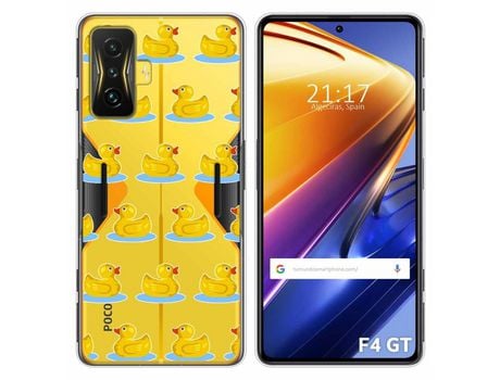 Funda para Xiaomi Poco F4 GT 5G TUMUNDOSMARTPHONE Dibujos Transparente Pato Multicolor