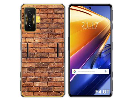 Funda para Xiaomi Poco F4 GT 5G TUMUNDOSMARTPHONE Dibujos Ladrillo 04 Multicolor