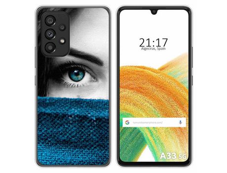 Funda para Samsung Galaxy A33 5G TUMUNDOSMARTPHONE Dibujos Ojo Multicolor