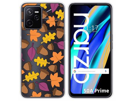 Funda para Realme Narzo 50A Prime TUMUNDOSMARTPHONE Dibujos Transparente Otoño Multicolor