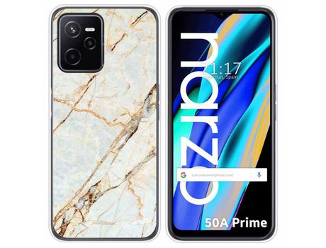 Funda para Realme Narzo 50A Prime TUMUNDOSMARTPHONE Dibujos Mármol 13 Multicolor