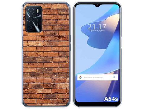 Funda para Oppo A54s TUMUNDOSMARTPHONE Dibujos Ladrillo 04 Multicolor