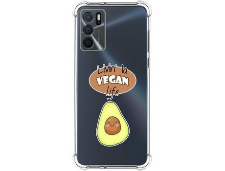 Funda para Oppo A54s TUMUNDOSMARTPHONE Dibujos Antigolpes Vegan Life Multicolor
