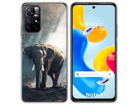Funda para Xiaomi Redmi Note 11s 5G TUMUNDOSMARTPHONE Dibujos Elefante Multicolor