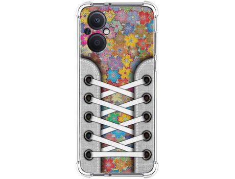Funda para Oppo A96 5G TUMUNDOSMARTPHONE Dibujos Antigolpes Zapatillas 05 Multicolor