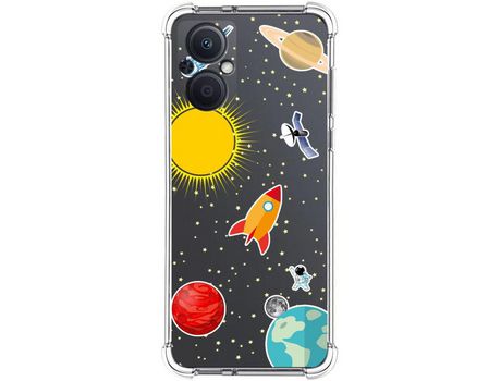 Funda para Oppo A96 5G TUMUNDOSMARTPHONE Dibujos Antigolpes Espacio Multicolor
