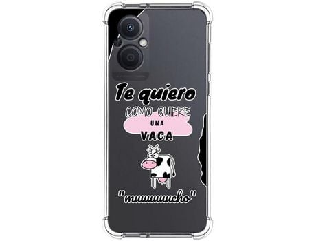 Funda para Oppo A96 5G TUMUNDOSMARTPHONE Dibujos Antigolpes Vaca Multicolor