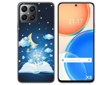 Funda para Huawei Honor X8 TUMUNDOSMARTPHONE Dibujos Libro Cuentos Multicolor