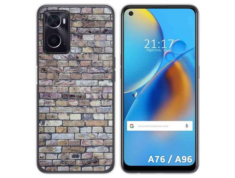 Funda para Oppo A76 / A96 TUMUNDOSMARTPHONE Dibujos Ladrillo 02 Multicolor
