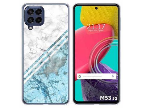 Funda para Samsung Galaxy M53 5G TUMUNDOSMARTPHONE Dibujos Mármol 02 Multicolor