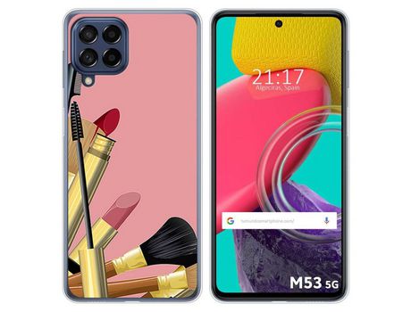 Funda para Samsung Galaxy M53 5G TUMUNDOSMARTPHONE Dibujos Brochas Multicolor