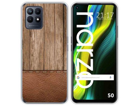Funda para Realme Narzo 50 TUMUNDOSMARTPHONE Dibujos Madera 09 Multicolor