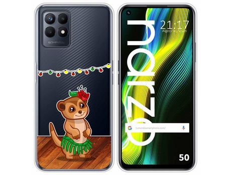 Funda para Realme Narzo 50 TUMUNDOSMARTPHONE Dibujos Transparente Suricata Multicolor