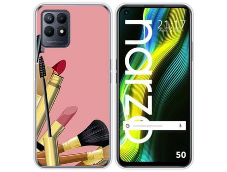 Funda para Realme Narzo 50 TUMUNDOSMARTPHONE Dibujos Brochas Multicolor