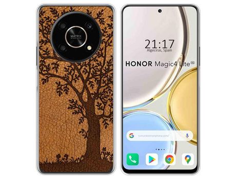 Funda para Huawei Honor Magic 4 Lite TUMUNDOSMARTPHONE Dibujos Cuero 03 Multicolor