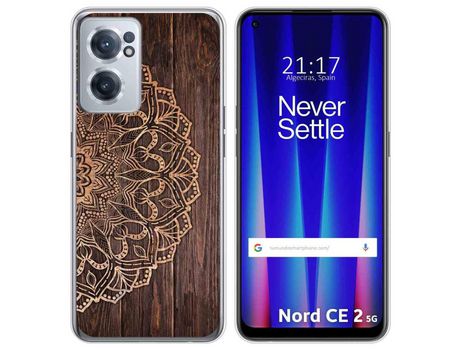 Funda para Oneplus Nord CE 2 5G TUMUNDOSMARTPHONE Dibujos Madera 06 Multicolor