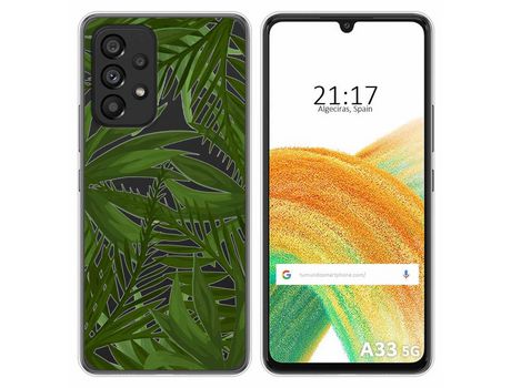 Funda para Samsung Galaxy A33 5G TUMUNDOSMARTPHONE Dibujos Transparente Jungla Multicolor