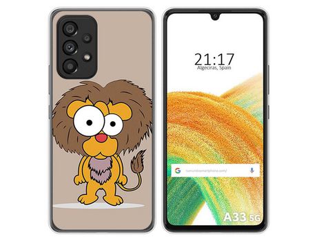 Funda para Samsung Galaxy A33 5G TUMUNDOSMARTPHONE Dibujos León Multicolor