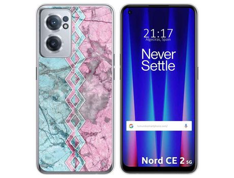 Funda para Oneplus Nord CE 2 5G TUMUNDOSMARTPHONE Dibujos Mármol 08 Multicolor