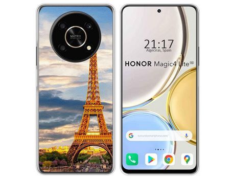 Funda para Huawei Honor Magic 4 Lite TUMUNDOSMARTPHONE Dibujos Paris Multicolor