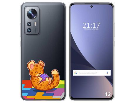 Funda para Xiaomi 12 / 12X 5G TUMUNDOSMARTPHONE Dibujos Transparente Leopardo Multicolor