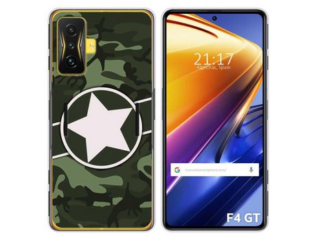 Funda para Xiaomi Poco F4 GT 5G TUMUNDOSMARTPHONE Dibujos Camuflaje 01 Multicolor