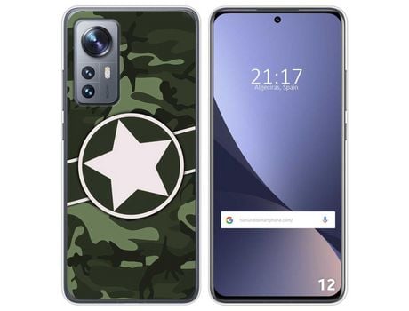 Funda para Xiaomi 12 / 12X 5G TUMUNDOSMARTPHONE Dibujos Camuflaje 01 Multicolor