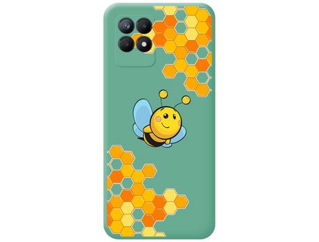 Funda para Realme Narzo 50 TUMUNDOSMARTPHONE Silicona Líquida Dibujos Abeja Verde