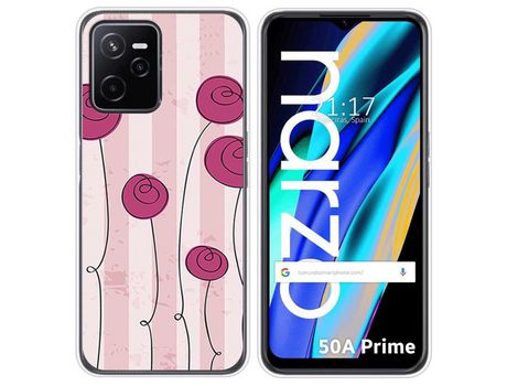 Funda para Realme Narzo 50A Prime TUMUNDOSMARTPHONE Dibujos Flores Vintage Multicolor