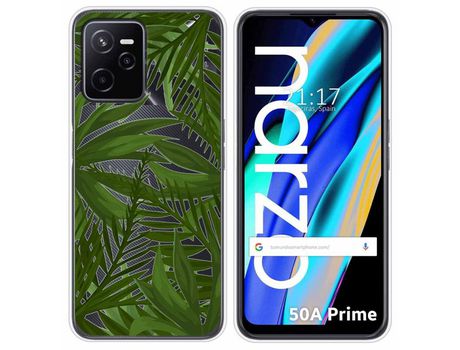 Funda para Realme Narzo 50A Prime TUMUNDOSMARTPHONE Dibujos Transparente Jungla Multicolor