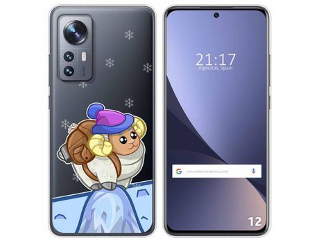 Funda para Xiaomi 12 / 12X 5G TUMUNDOSMARTPHONE Dibujos Transparente Cabra Multicolor