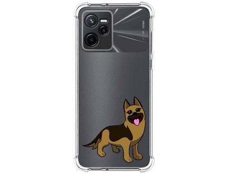 Funda para Realme Narzo 50A Prime TUMUNDOSMARTPHONE Dibujos Antigolpes Perros 03 Multicolor