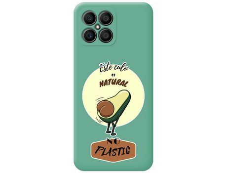 Funda para Huawei Honor X8 TUMUNDOSMARTPHONE Silicona Líquida Dibujos Natural Verde