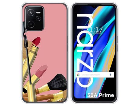 Funda para Realme Narzo 50A Prime TUMUNDOSMARTPHONE Dibujos Brochas Multicolor