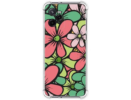 Funda para Realme Narzo 50A Prime TUMUNDOSMARTPHONE Dibujos Antigolpes Flores 02 Multicolor