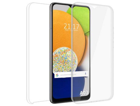 Funda para Samsung Galaxy A03 TUMUNDOSMARTPHONE 360 Transparente