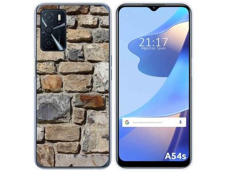 Funda para Oppo A54s TUMUNDOSMARTPHONE Dibujos Ladrillo 03 Multicolor