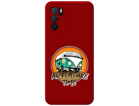 Funda para Oppo A54s TUMUNDOSMARTPHONE Silicona Líquida Dibujos Adventure Time Rojo