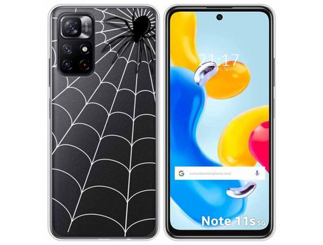 Funda para Xiaomi Redmi Note 11s 5G TUMUNDOSMARTPHONE Dibujos Transparente Araña Multicolor