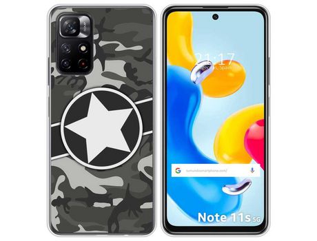 Funda para Xiaomi Redmi Note 11s 5G TUMUNDOSMARTPHONE Dibujos Camuflaje 02 Multicolor
