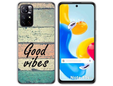 Funda para Xiaomi Redmi Note 11s 5G TUMUNDOSMARTPHONE Dibujos Madera 01 Multicolor