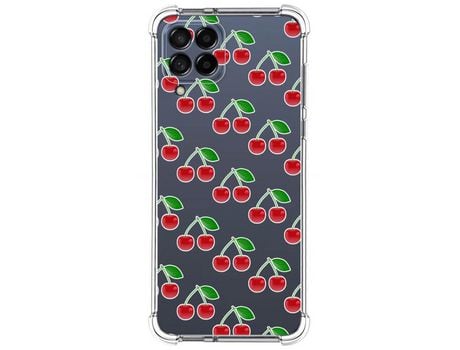 Funda para Samsung Galaxy M53 5G TUMUNDOSMARTPHONE Dibujos Antigolpes Cerezas Multicolor