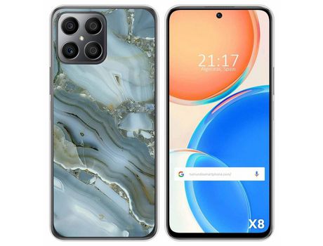 Funda para Huawei Honor X8 TUMUNDOSMARTPHONE Dibujos Mármol 09 Multicolor