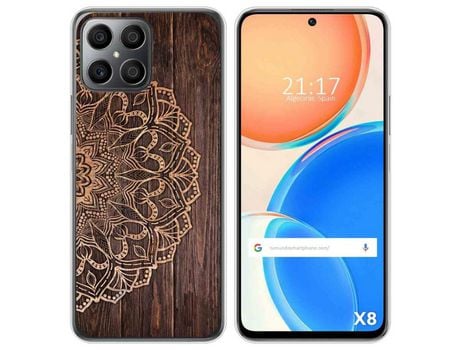 Funda para Huawei Honor X8 TUMUNDOSMARTPHONE Dibujos Madera 06 Multicolor