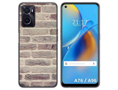 Funda para Oppo A76 / A96 TUMUNDOSMARTPHONE Dibujos Ladrillo 01 Multicolor