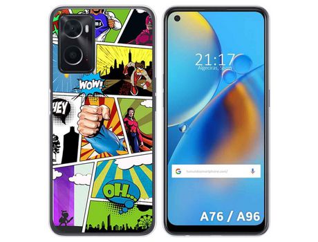 Funda para Oppo A76 / A96 TUMUNDOSMARTPHONE Dibujos Comic Multicolor