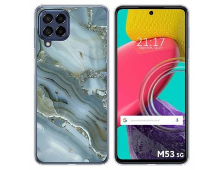 Funda para Samsung Galaxy M53 5G TUMUNDOSMARTPHONE Dibujos Mármol 09 Multicolor