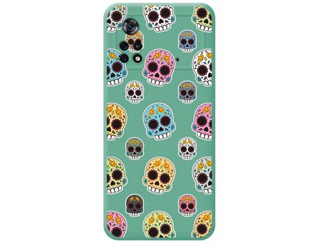 Funda para Xiaomi POCO X4 Pro 5G TUMUNDOSMARTPHONE Silicona Líquida Dibujos Catrina Verde