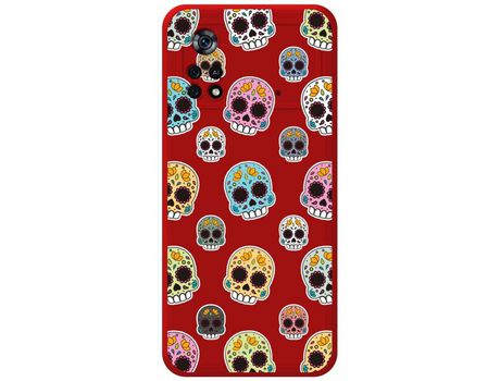 Funda para Xiaomi POCO X4 Pro 5G TUMUNDOSMARTPHONE Silicona Líquida Dibujos Catrina Rojo