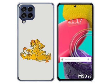 Funda para Samsung Galaxy M53 5G TUMUNDOSMARTPHONE Dibujos Leónes Multicolor